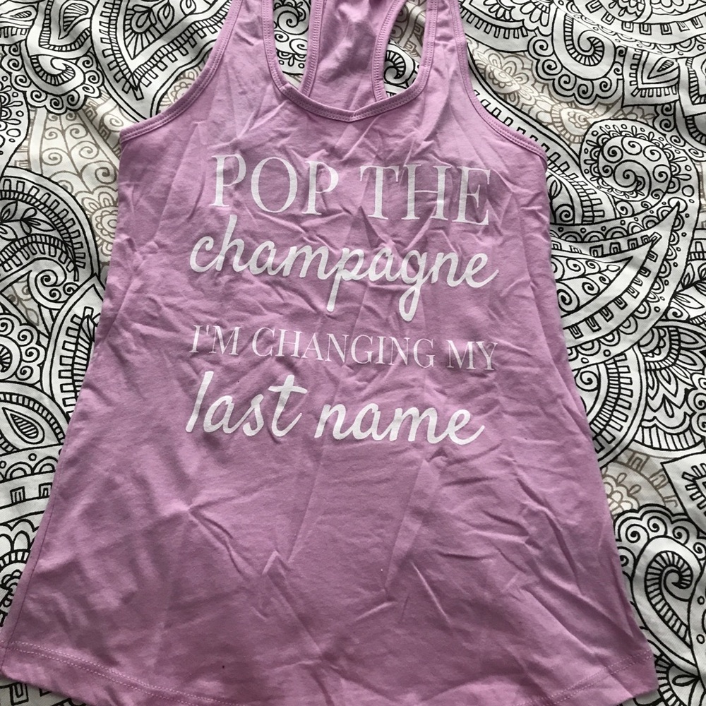 Wedding tank top